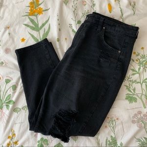 Wild Fable by Target Distressed Black Mom Jean